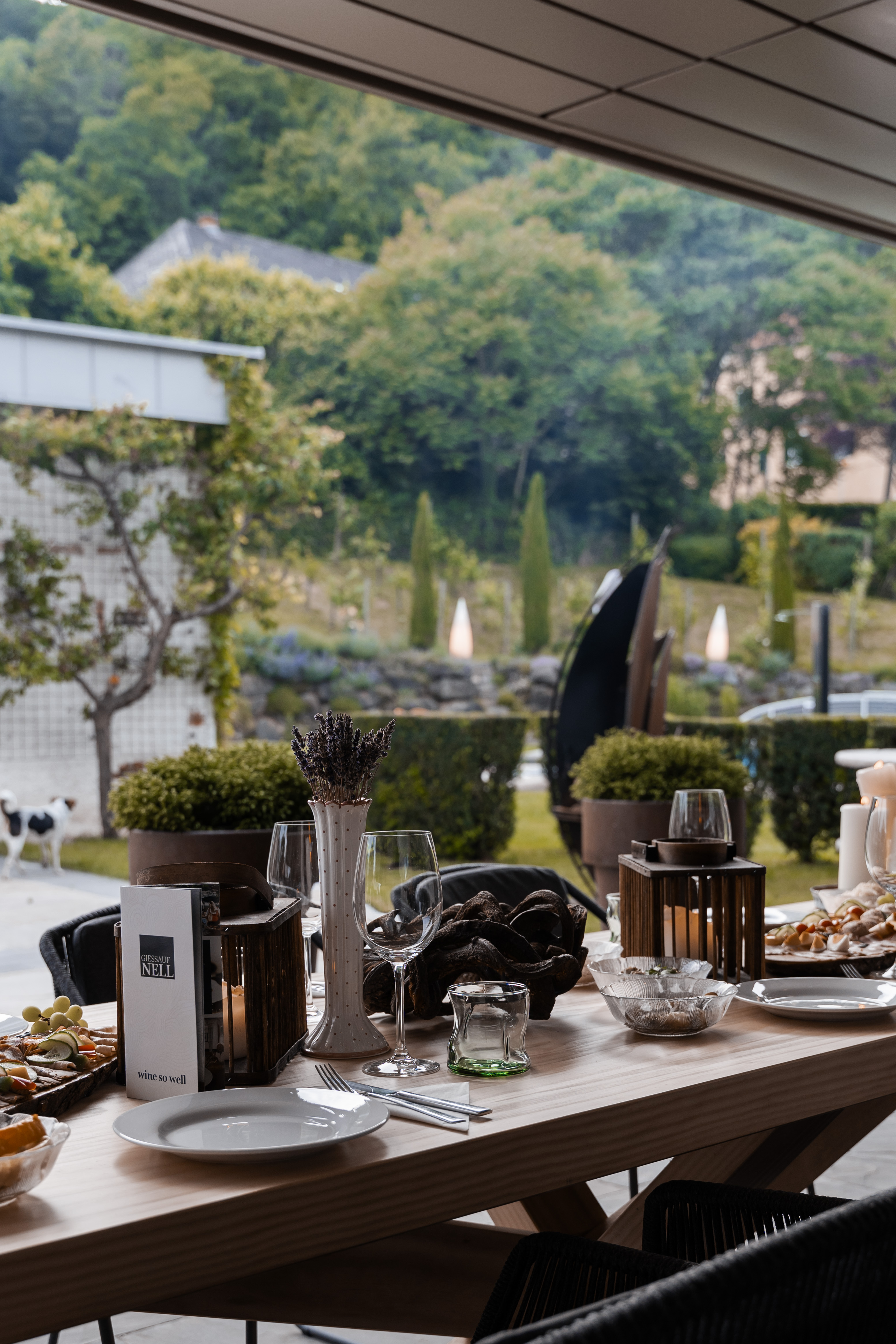 Steirische Jause auf der Terrasse