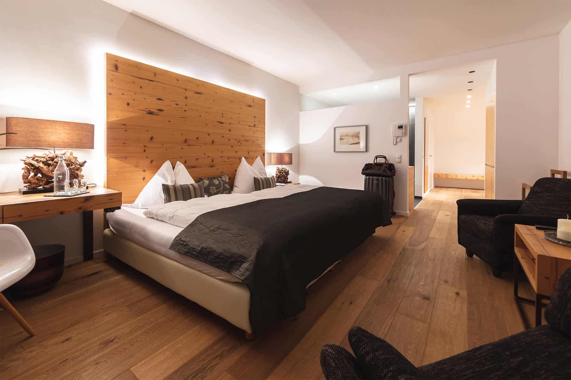 Schlafzimmer in der Winzervilla